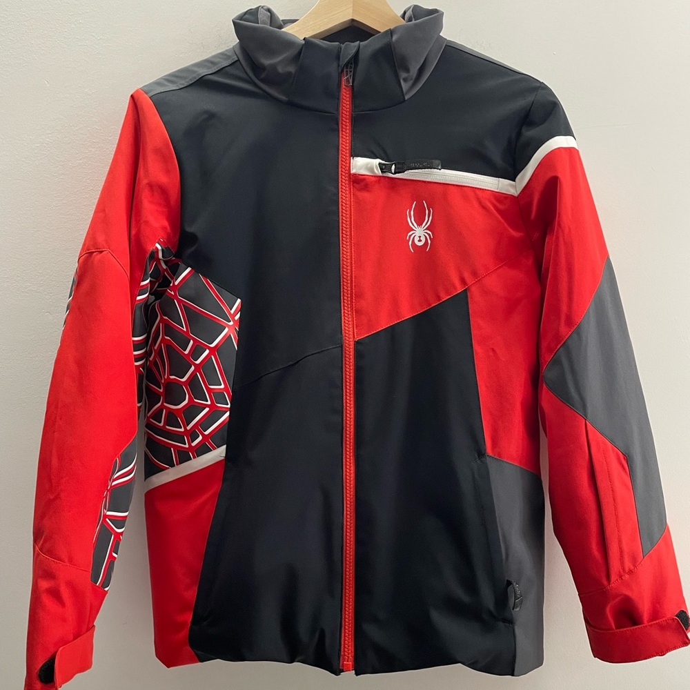 Spyder Challenger Insulated Boy's Hooded Puffer Coat Jacket Size 14